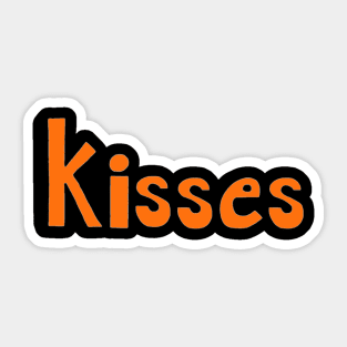 This is the word KISSES Sticker